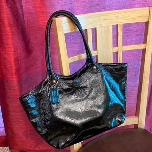 Coach Patent Leather Bleecker Tote